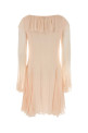 Pastel pink silk mini dress CHLOE (CH25WRO19001)