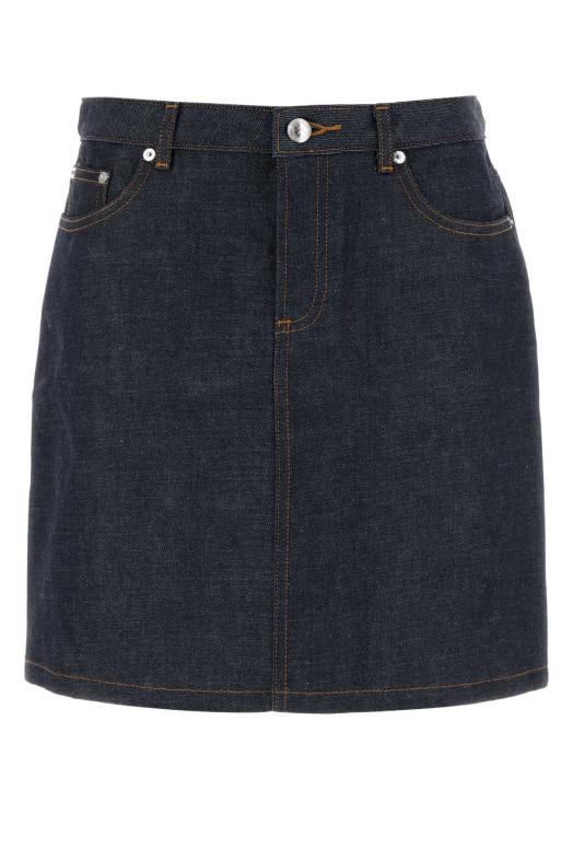 Denim Jupe mini skirt Blue A.P.C. (CODBSF06094)