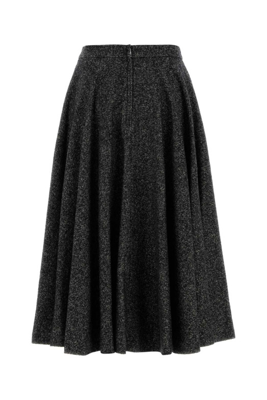 Two-tone wool blend skirt DOLCE & GABBANA (F4C6KTFMZAO)