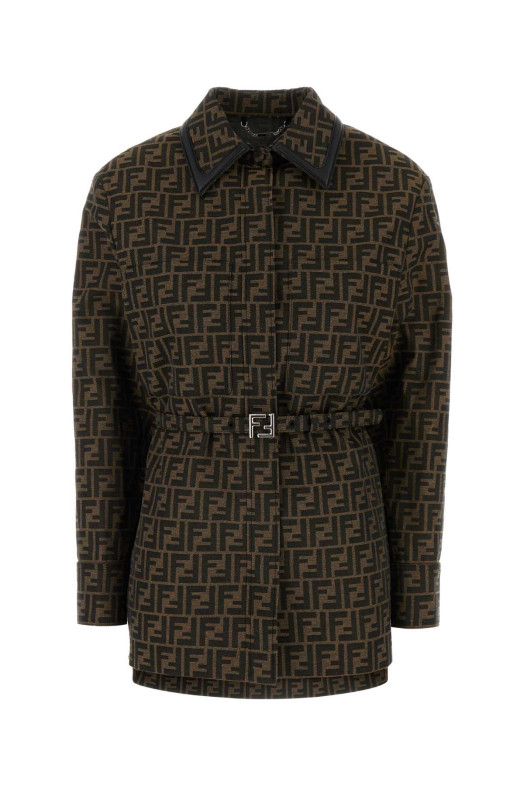 Embroidered canvas shirt FENDI (FJ7564A5W3)