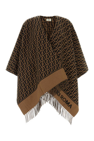 Embroidered wool blend cape FENDI (FXX723AQCW)
