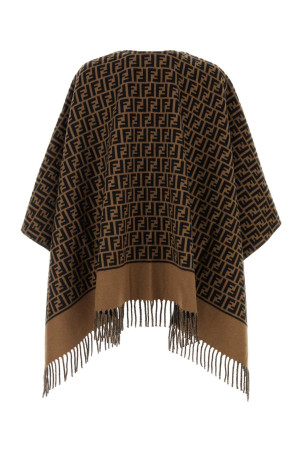 Embroidered wool blend cape FENDI (FXX723AQCW)