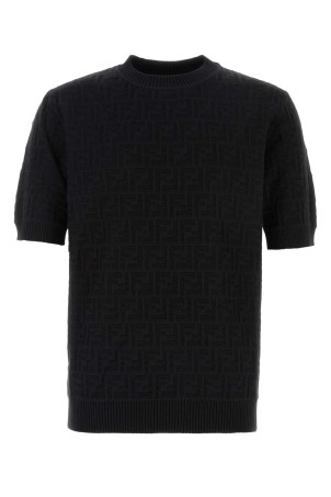 Black cotton sweater Black FENDI (FZX051AUW0)