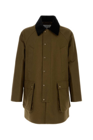 Khaki cotton overcoat LOEWE (H526Y02WD1)
