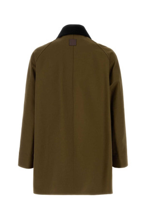 Khaki cotton overcoat LOEWE (H526Y02WD1)