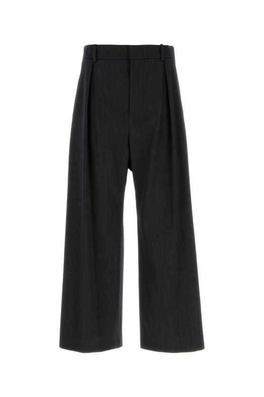 Charcoal wool wide-leg pant Gray LOEWE (H526Y04WIT)