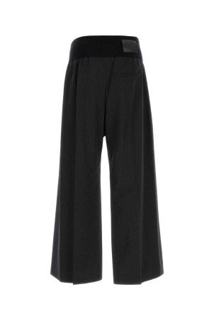 Charcoal wool wide-leg pant Gray LOEWE (H526Y04WIT)