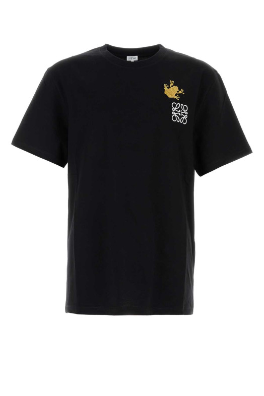 Black cotton t-shirt Black LOEWE (H526Y22J74)