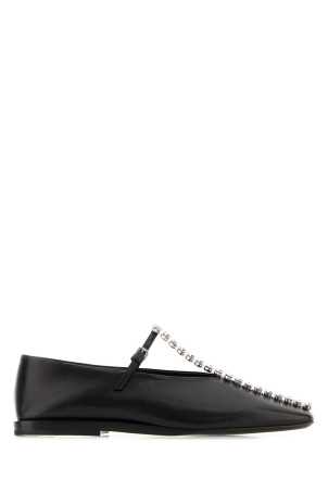 Black leather ballerinas JIL SANDER (J15WZ0034P7588)