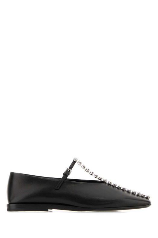 Black leather ballerinas JIL SANDER (J15WZ0034P7588)