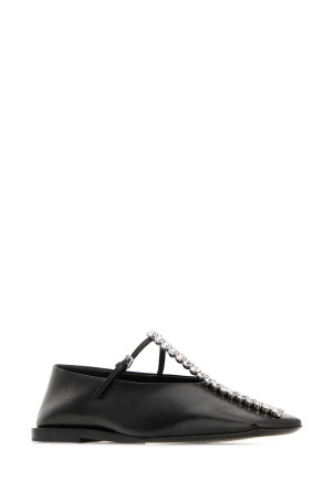 Black leather ballerinas JIL SANDER (J15WZ0034P7588)