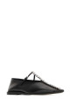 Black leather ballerinas JIL SANDER (J15WZ0034P7588)