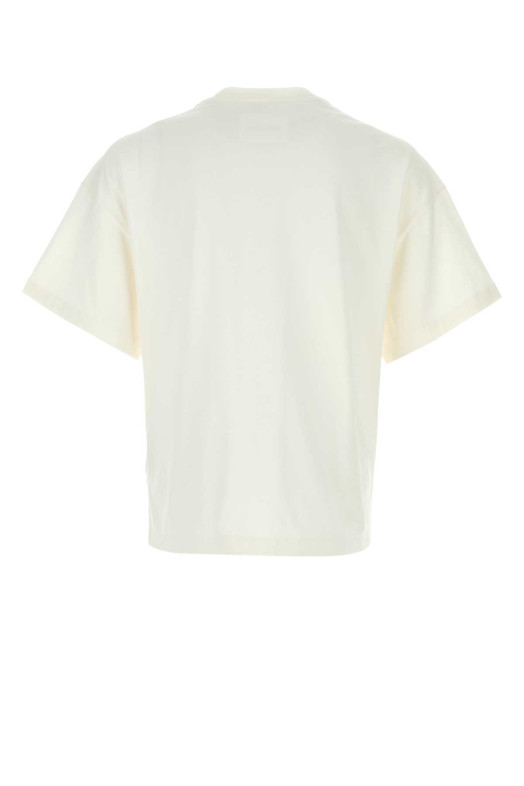 White cotton t-shirt Black JIL SANDER (J22GC0221J20347)
