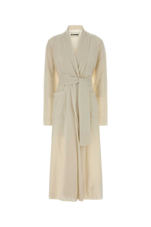 Кашемировый кардиган цвета слоновой кости JIL SANDER (J40GP0039J13204)