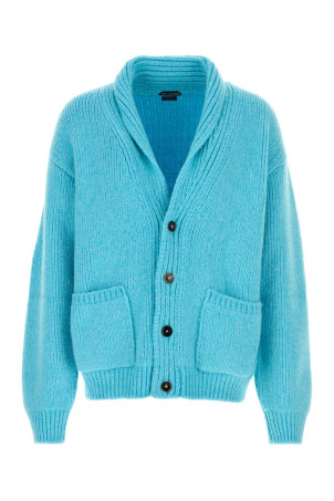 Light-blue cashmere cardigan TOM FORD (KLL015YMK103)