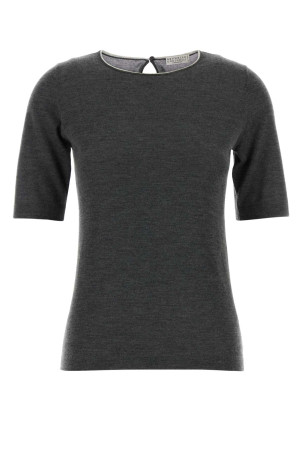 Dark grey cashmere blend sweater BRUNELLO CUCINELLI (M13836510)