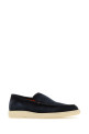 Navy blue suede Botanist loafers SANTONI (MGDT17824TICBGEX)