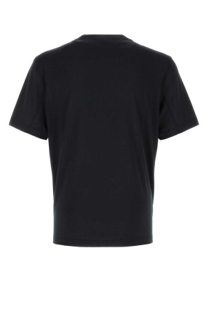 Black silk blend t-shirt BRUNELLO CUCINELLI (MH8361308)