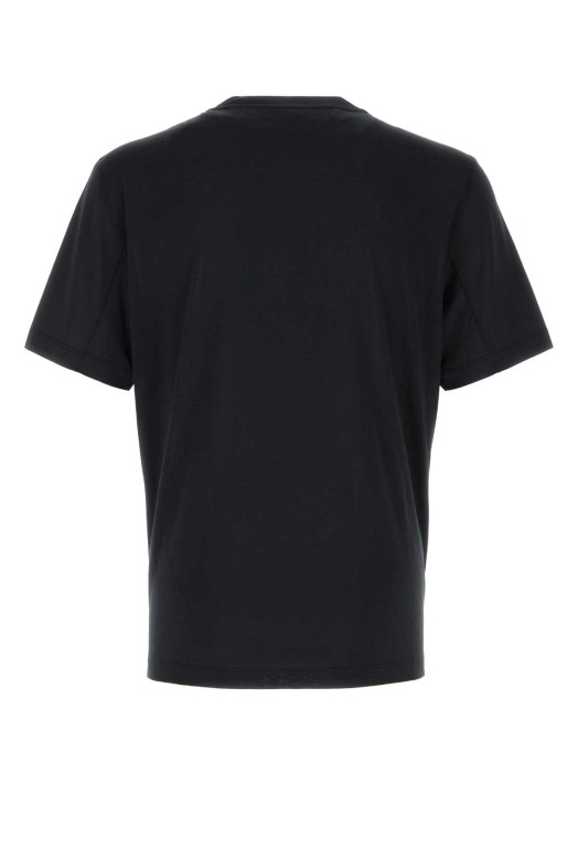 Black silk blend t-shirt BRUNELLO CUCINELLI (MH8361308)