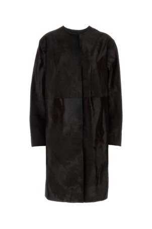 Dark brown calf hair Miller coat Brown LOULOU DE SAISON (MILLER)