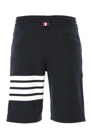 Dark blue cotton bermuda shorts THOM BROWNE (MJQ012H00535)