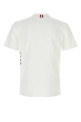 White piquet t-shirt White THOM BROWNE (MJS123A00050)