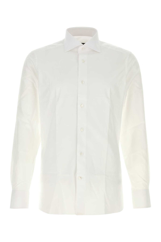 White piquet shirt ZEGNA (RCT10319MS0BA)