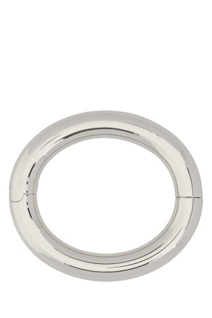 Silver metal bracelet Black MM6 MAISON MARGIELA (SM7UY0104P8754)