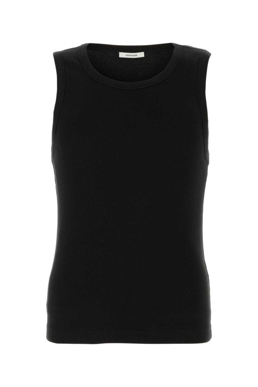 Black stretch cotton tank top Black ENTIRE STUDIOS (UNU2510005BL)