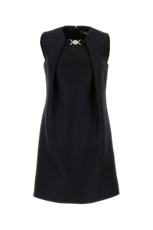 Black twill mini dress VERSACE (10134891A09075)