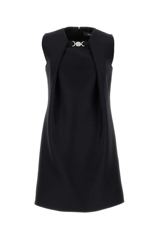 Black twill mini dress VERSACE (10134891A09075)