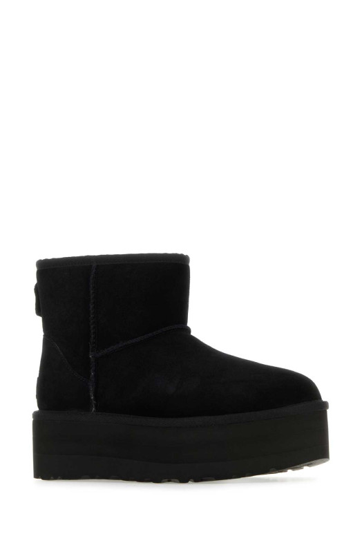 Black suede Classic Mini Platform ankle boots Black UGG (1134991)