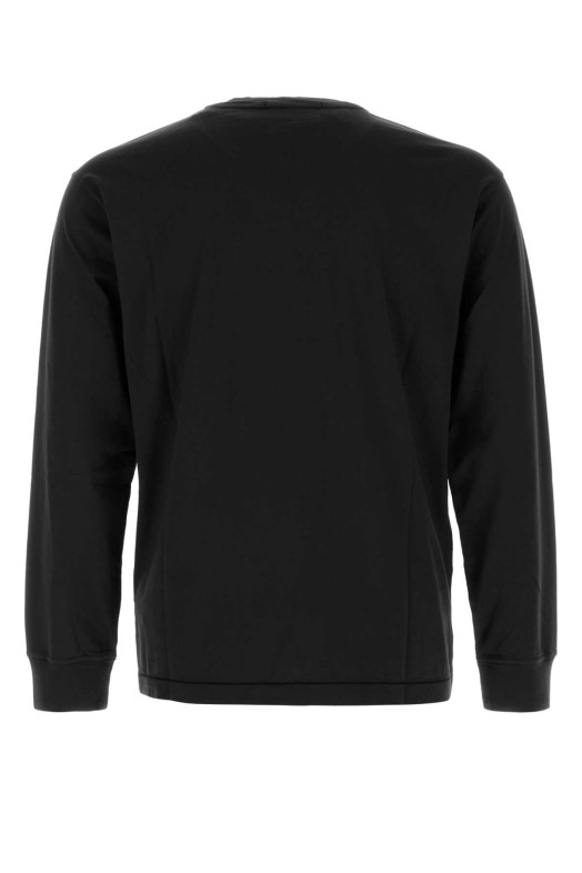 Черная хлопковая футболка Black STONE ISLAND (210002813)