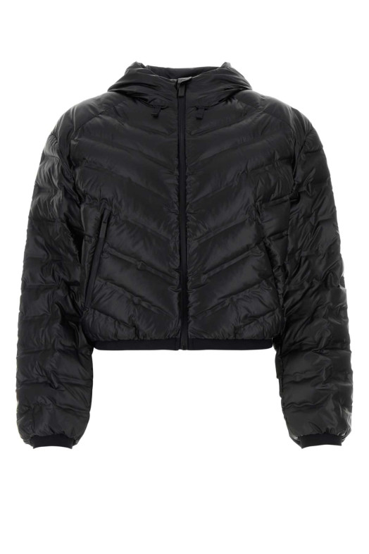 Black polyurethane blend padded jacket Black PRADA (291699S1921T2Y)