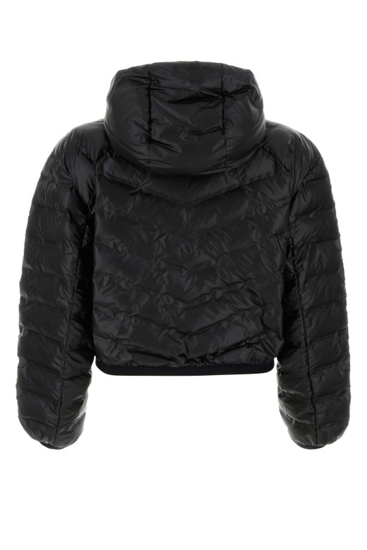 Black polyurethane blend padded jacket Black PRADA (291699S1921T2Y)