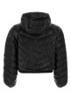 Black polyurethane blend padded jacket Black PRADA (291699S1921T2Y)
