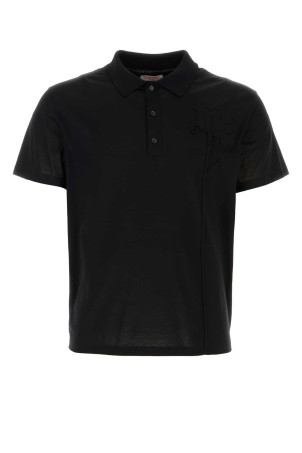 Black cotton polo shirt Black VALENTINO GARAVANI (4V0MH03GA25)