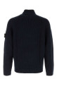 Midnight blue stretch wool blend sweater Black STONE ISLAND (5100024L7)