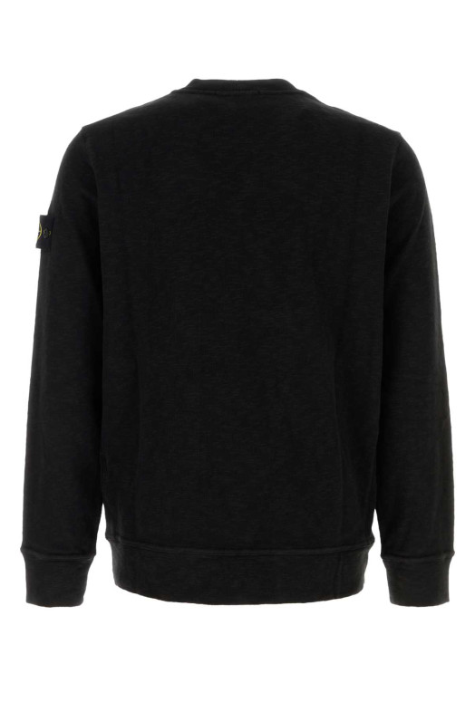 Чорна бавовняна кофта Black STONE ISLAND (610005338)