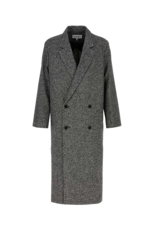 Two-tone wool blend coat White/Black LOEWE (H526Y01WD6)