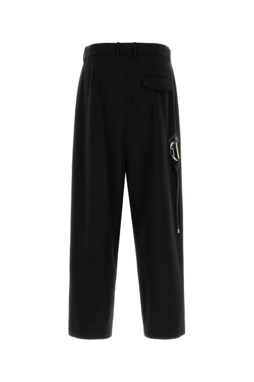 Black cotton wide-leg pant Black LOEWE (H526Y04WHX)
