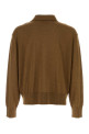 Brown wool blend polo shirt AMI (HPL406KN0066)