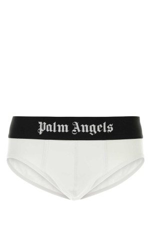 White stretch cotton brief set PALM ANGELS (PMUF002C99FAB001)