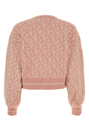 Embroidered nylon blend sweater PALM ANGELS (PWHE059R24KNI001)