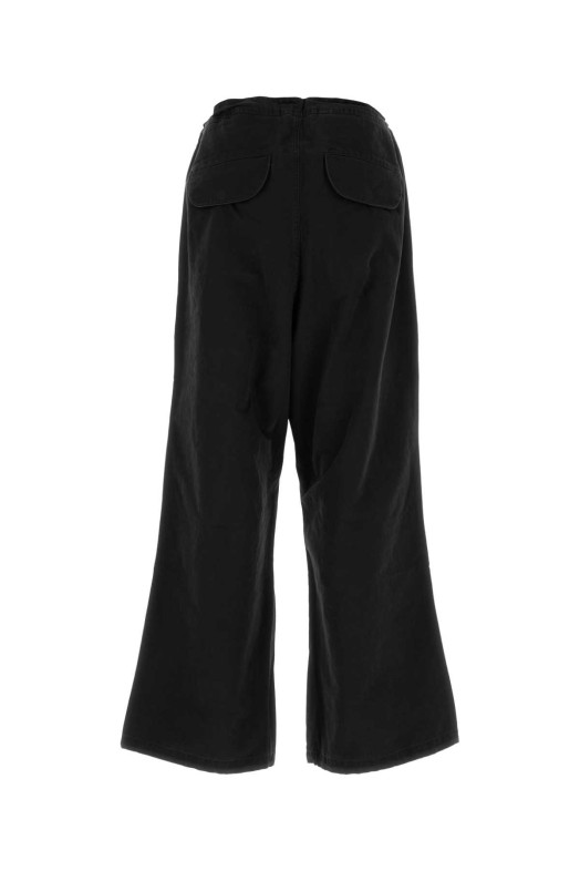 Black cotton wide-leg pant Black ENTIRE STUDIOS (UNU253009BL)