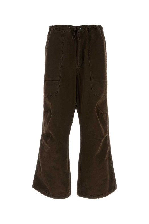 Brown cotton wide-leg pant Brown ENTIRE STUDIOS (UNU253009BT)