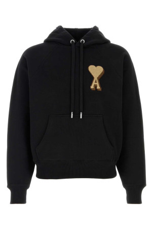 Black cotton sweatshirt AMI (USW770747)