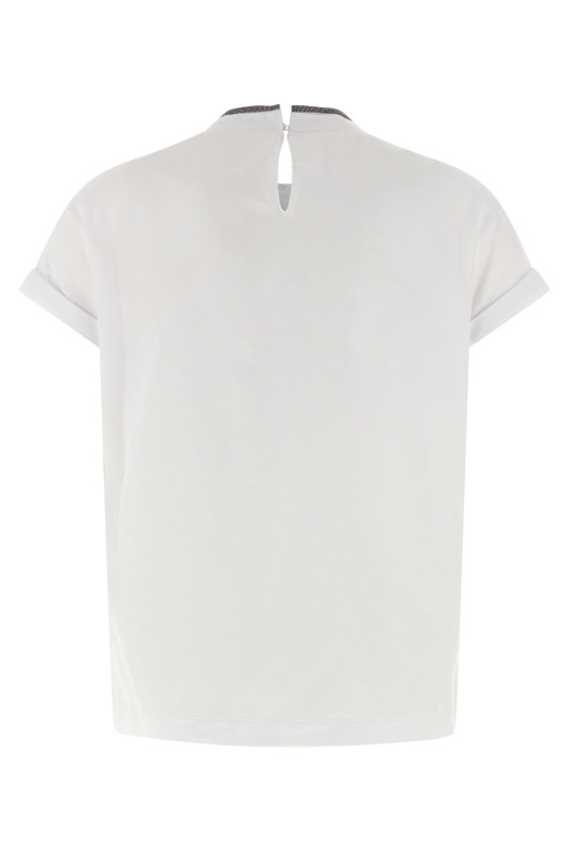 Футболка из джерси «Monile» Белая BRUNELLO CUCINELLI M0T18BD200C159