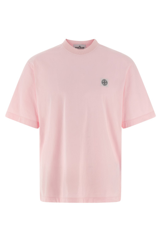 Logo patch t-shirt Pink