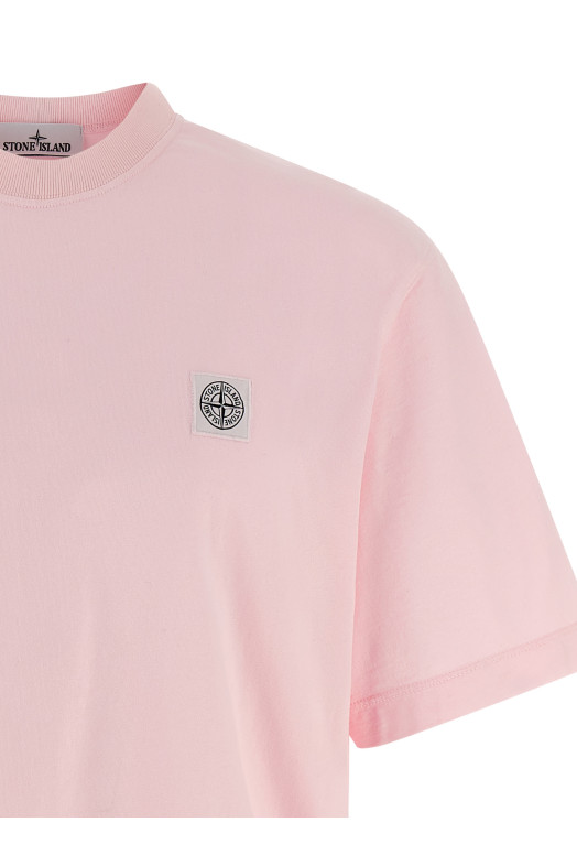 Logo patch t-shirt Pink